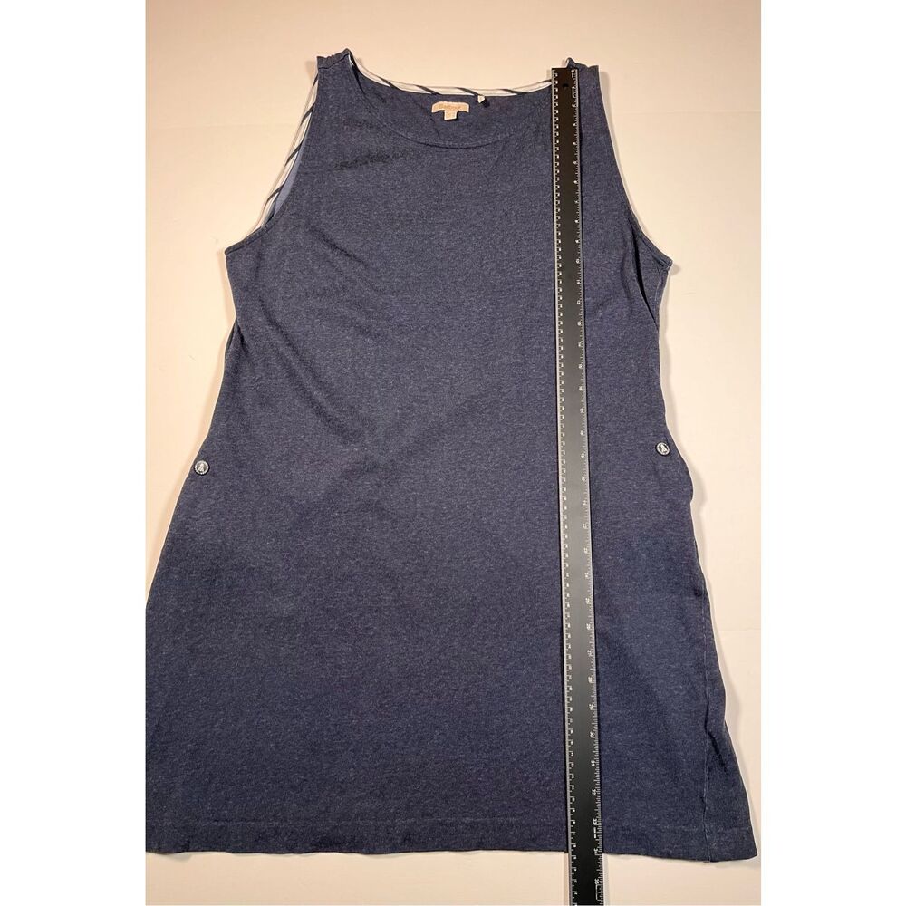 Barbour Dolostone Dress Navy Blue Sleeveless Pocket Dress Women US 14 UK 18 EUC - Picture 8 of 15